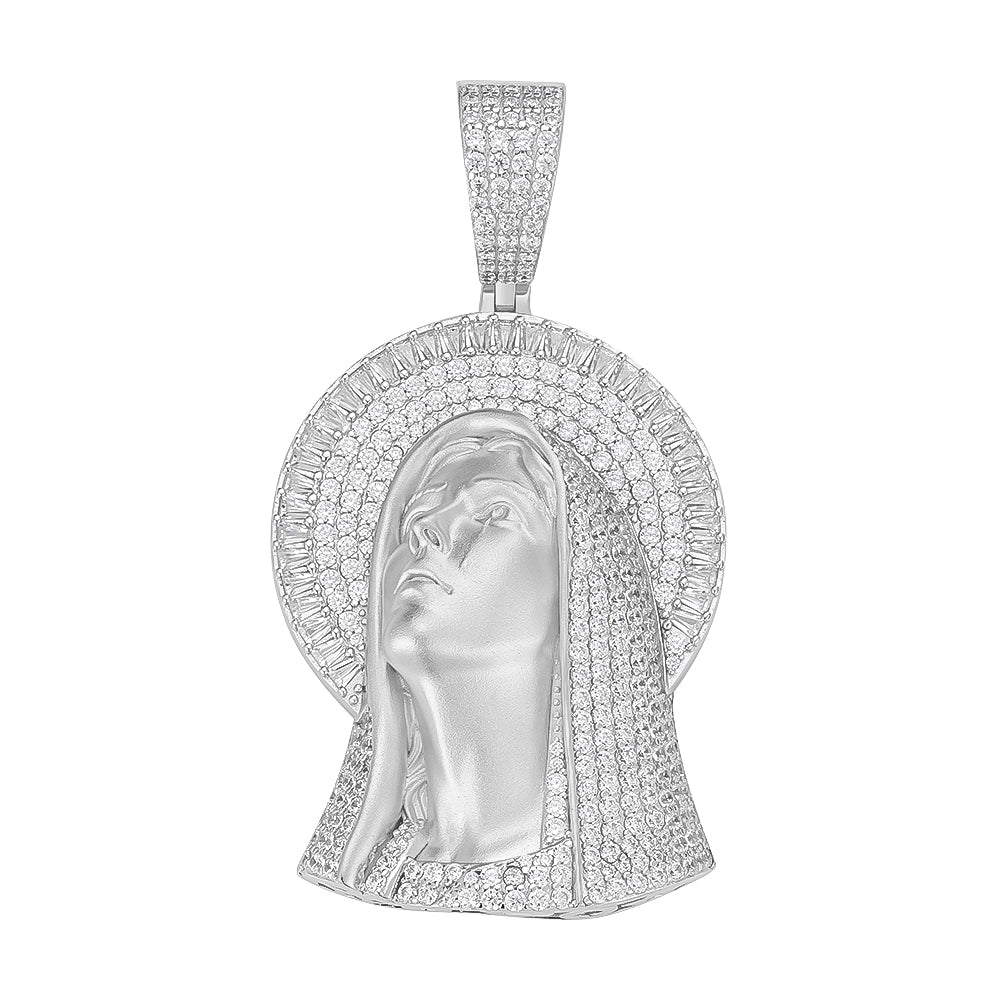 Baguette-Cut  Mary Pendant