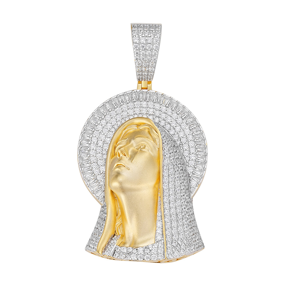 Baguette-Cut  Mary Pendant